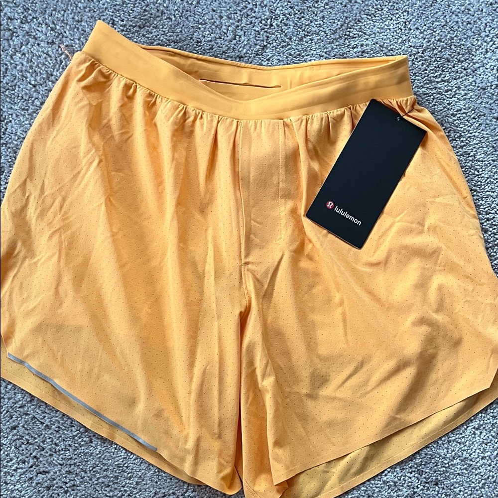 lululemon athletica Fast and Free Shorts - Orange